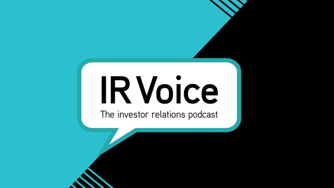 IR Voice - the invester relations podcase logo